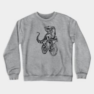 SEEMBO Iguana Cycling Bicycle Bicycling Cyclist Biking Bike Crewneck Sweatshirt